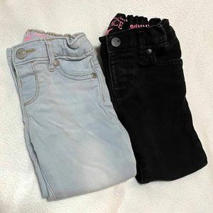 2 Pairs Children's Place girls 2T and 3T jeans